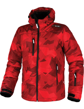 Ski jacket ENERGIAPURA POLYGONAL RED