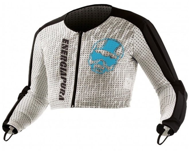 Shirt With Protections ENERGIAPURA Maglia Racing White/Turquoise/Black 