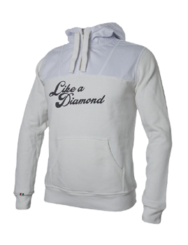 Bluse ENERGIAPURA Sweatshirt Svarte Like A Diamond White