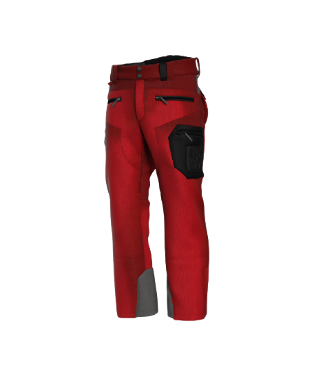 Ski Pants ENERGIAPURA Velvet Grong Printed Bordeaux - 2023/24