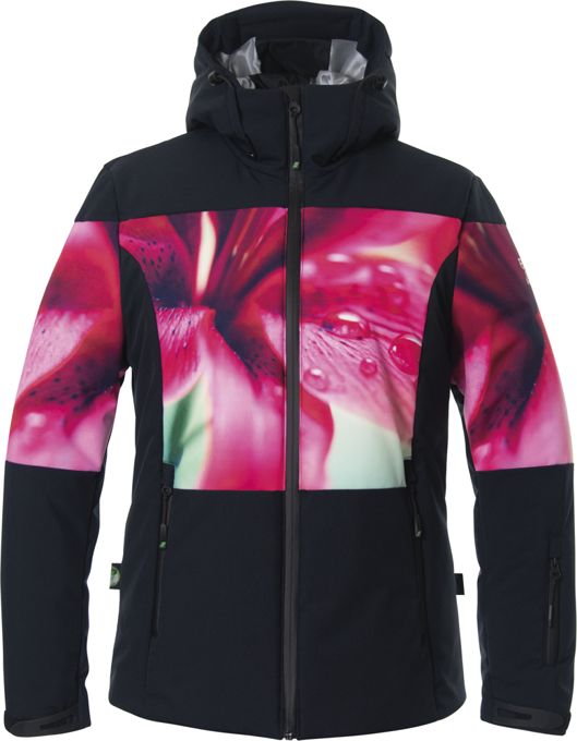 Ski jacket ENERGIAPURA Flaine Life Jacket Lady Black/Lily - 2023/24