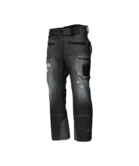 Skihosen ENERGIAPURA Grong Jeans Stonewashed Anthracite - 2021/22
