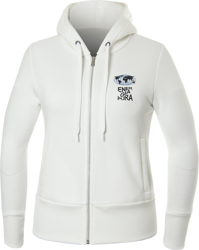 Bluse ENERGIAPURA Sweatshirt Full Zip With Hood Phoenix Lady White - 2021/22