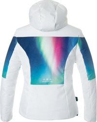 Ski jacket ENERGIAPURA Flaine Life Jacket Lady White/Aurora Multicolor - 2023/24