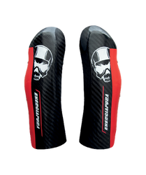 Ochraniacze na golenie Energiapura Carbon Pro Black/White Skull/Red - 2024/25