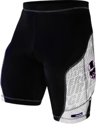 Spodenki z ochraniaczami ENERGIAPURA Panta Racing White/Black