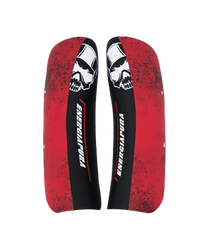 Shin Guards Energiapura Shinguards Racing Senior Black/White Skull/Red - 2024/25