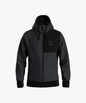 Bluza ENERGIAPURA Sweatshirt Full Zip With Hood Kopaonik Black - 2022/23