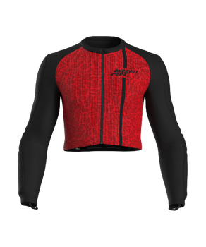 Koszulka z ochraniaczami ENERGIAPURA Gudauri Racing Red Junior - 2023/24
