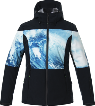 Kurtka narciarska ENERGIAPURA Flaine Life Jacket Lady Black/Wave - 2023/24