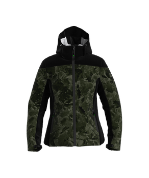 Kurtka narciarska ENERGIAPURA Jacket With Hood Flond Camouflage Leaves Lady Military / Black - 2023/24