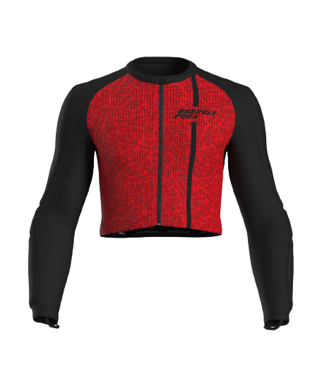 Koszulka z ochraniaczami ENERGIAPURA Gudauri Racing Red - 2023/24