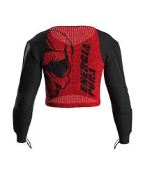 Koszulka z ochraniaczami ENERGIAPURA Maglia Racing Red/Black Junior - 2023/24